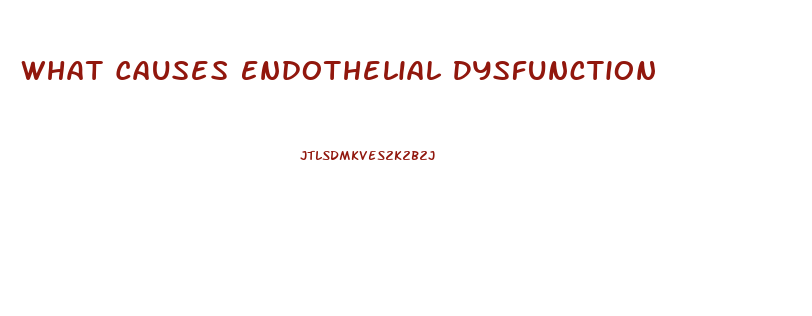 What Causes Endothelial Dysfunction