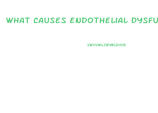 What Causes Endothelial Dysfunction