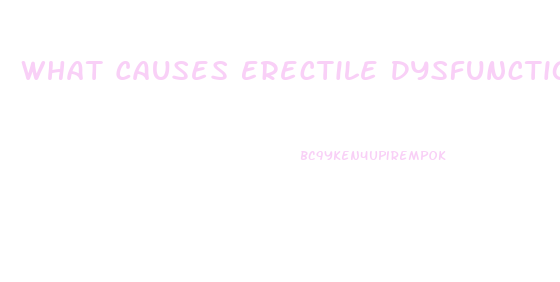 What Causes Erectile Dysfunction In Males