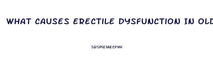 What Causes Erectile Dysfunction In Older Males