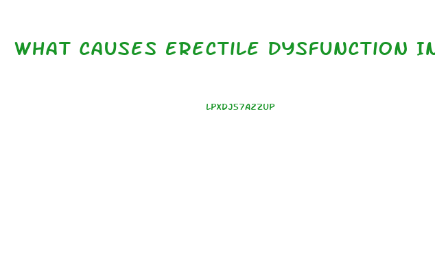 What Causes Erectile Dysfunction In Older Men