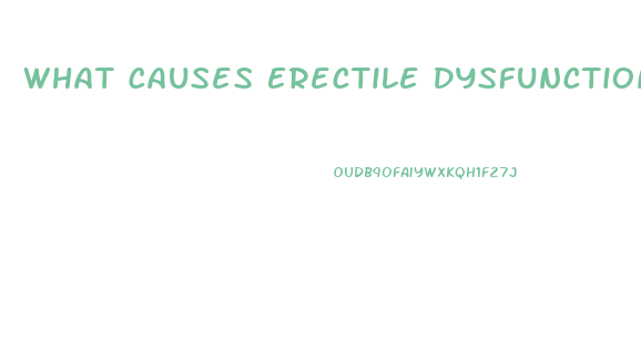 What Causes Erectile Dysfunction Problems