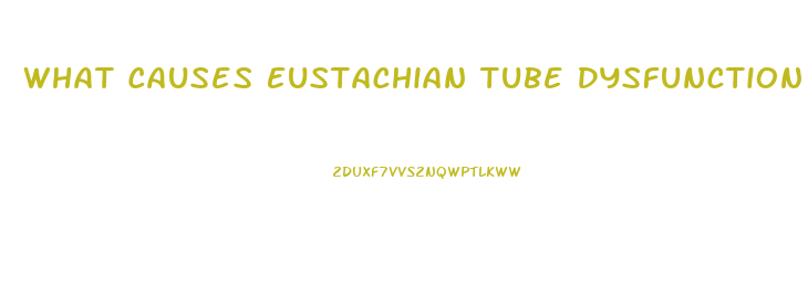 What Causes Eustachian Tube Dysfunction