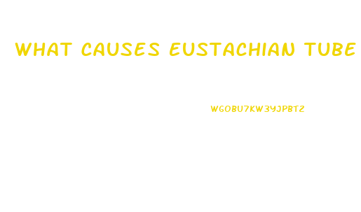 What Causes Eustachian Tube Dysfunction In Adults