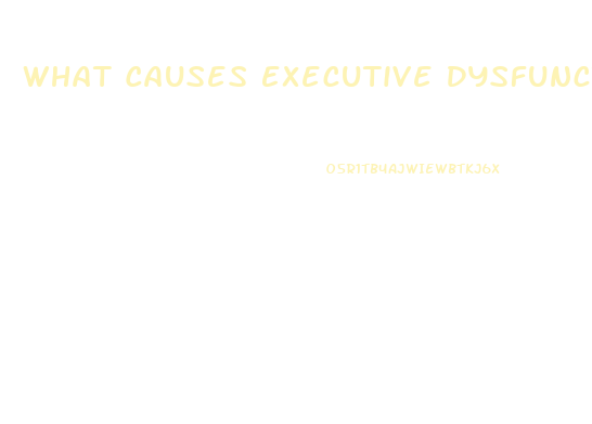 What Causes Executive Dysfunction