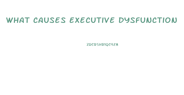 What Causes Executive Dysfunction