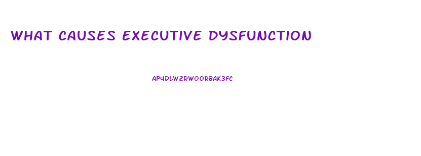 What Causes Executive Dysfunction