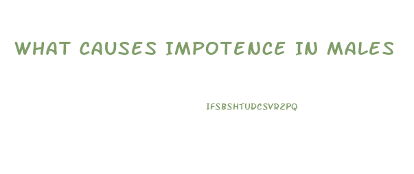 What Causes Impotence In Males