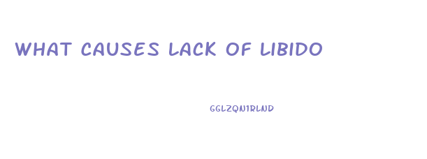 What Causes Lack Of Libido