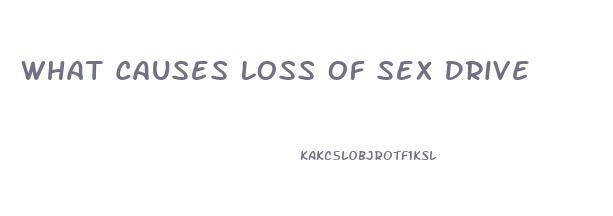 What Causes Loss Of Sex Drive