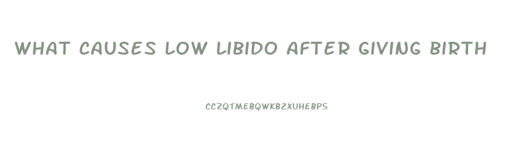 What Causes Low Libido After Giving Birth