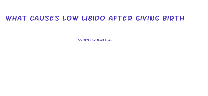 What Causes Low Libido After Giving Birth