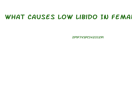 What Causes Low Libido In Females