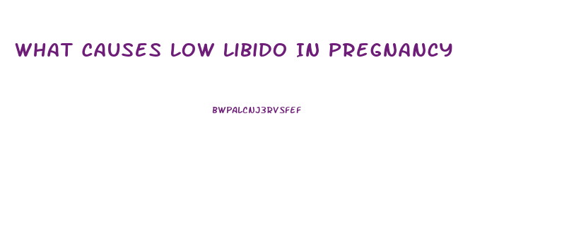 What Causes Low Libido In Pregnancy