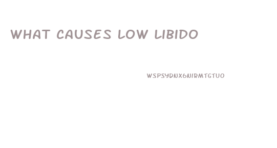 What Causes Low Libido