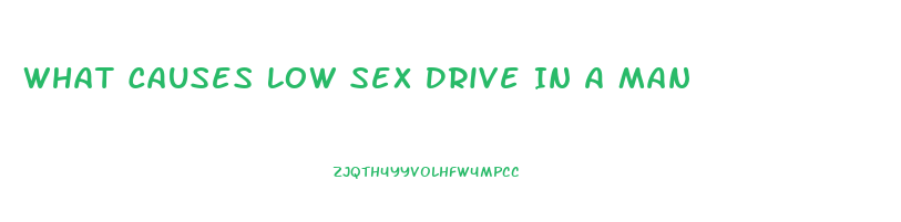 What Causes Low Sex Drive In A Man