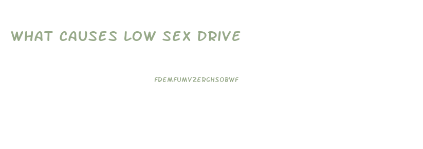 What Causes Low Sex Drive