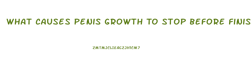 What Causes Penis Growth To Stop Before Finishing Middle School