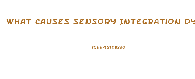 What Causes Sensory Integration Dysfunction