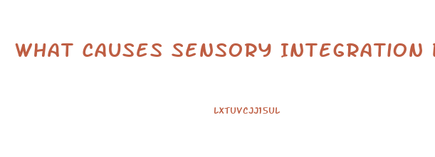 What Causes Sensory Integration Dysfunction