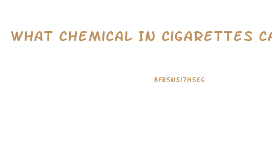 What Chemical In Cigarettes Causes Impotence