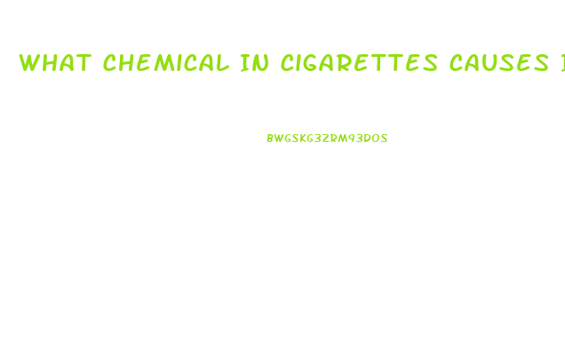 What Chemical In Cigarettes Causes Impotence