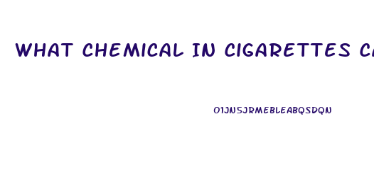 What Chemical In Cigarettes Causes Impotence