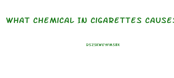 What Chemical In Cigarettes Causes Impotence