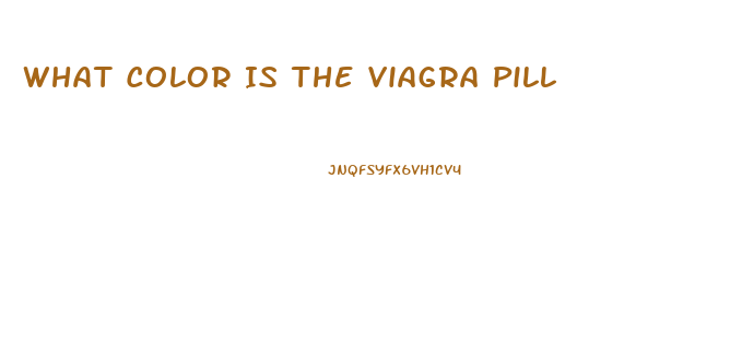 What Color Is The Viagra Pill