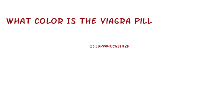 What Color Is The Viagra Pill