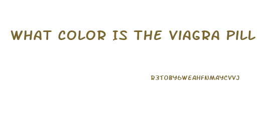 What Color Is The Viagra Pill