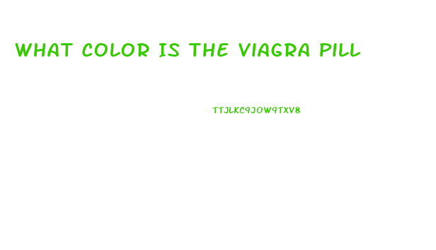 What Color Is The Viagra Pill