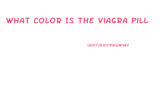 What Color Is The Viagra Pill