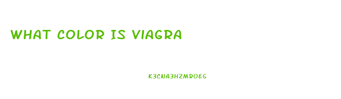What Color Is Viagra