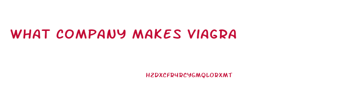 What Company Makes Viagra