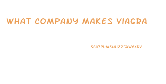 What Company Makes Viagra