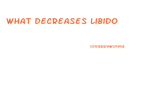 What Decreases Libido