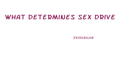 What Determines Sex Drive