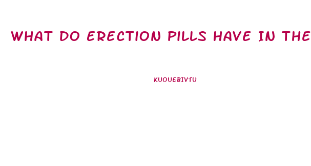 What Do Erection Pills Have In Them