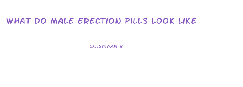 What Do Male Erection Pills Look Like