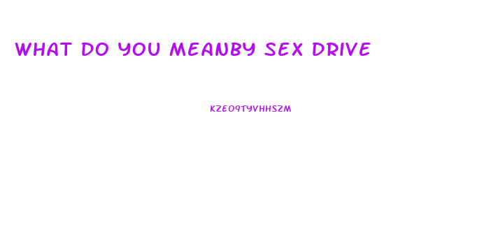 What Do You Meanby Sex Drive