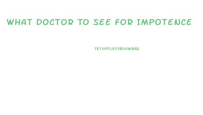 What Doctor To See For Impotence