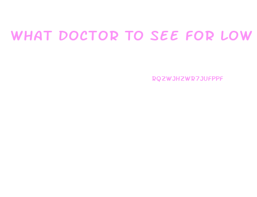 What Doctor To See For Low Libido