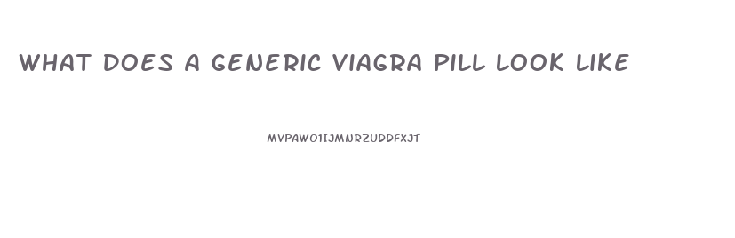 What Does A Generic Viagra Pill Look Like