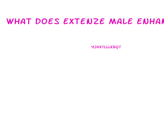 What Does Extenze Male Enhancement Formula Do