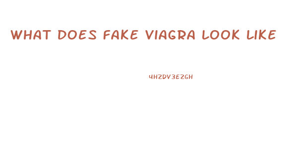 What Does Fake Viagra Look Like