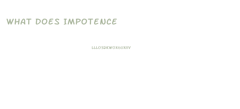 What Does Impotence