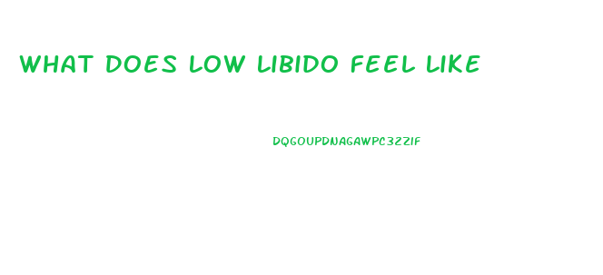 What Does Low Libido Feel Like