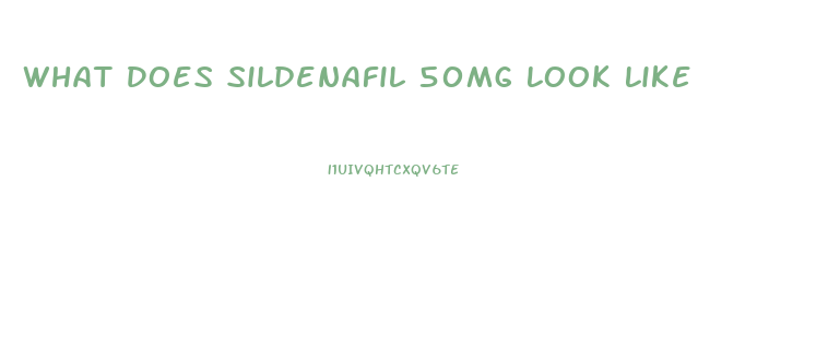 What Does Sildenafil 50mg Look Like