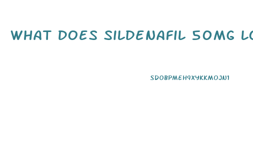 What Does Sildenafil 50mg Look Like